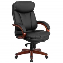 Black-Leather-Ergonomic-Office-Chair-1