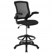 Black-Mid-Back-Swivel-Office-Chair-Adjustable-1