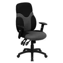 Ergonomic-Black-Gray-Mesh-Swivel-Chair-1