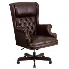 High-Back-Brown-Leather-Ergonomic-Chair-1