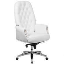 High-Back-White-Leather-Ergonomic-Chair-1