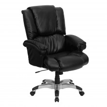 Leather-Swivel-Ergonomic-Office-Chair-Black-1